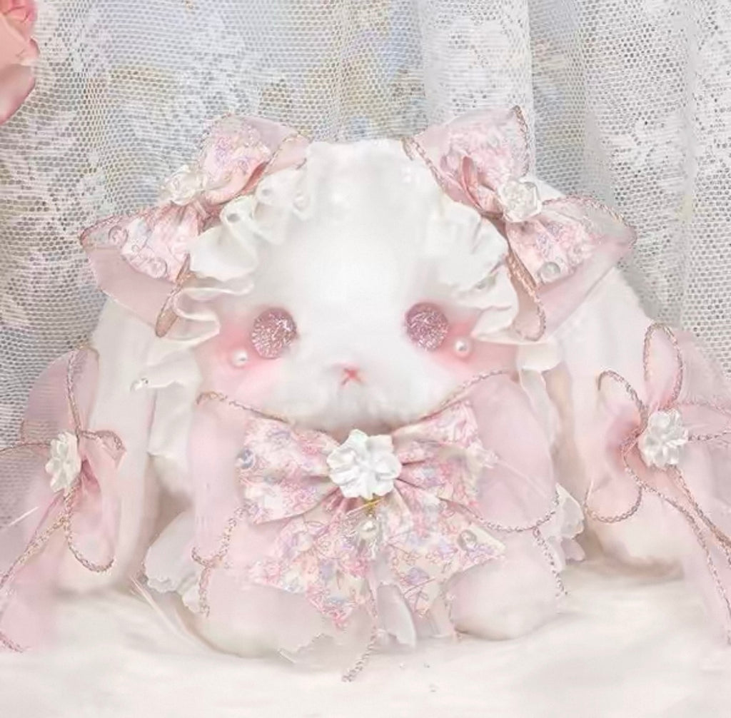Imported Kawaii Lolita Plush Bunny Bag 🎀 Soft Girl Cute Doll Purse