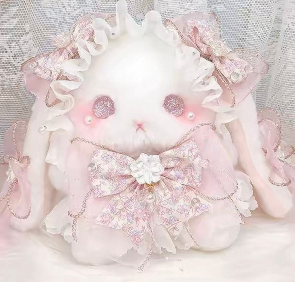 Imported Kawaii Lolita Plush Bunny Bag 🎀 Soft Girl Cute Doll Purse