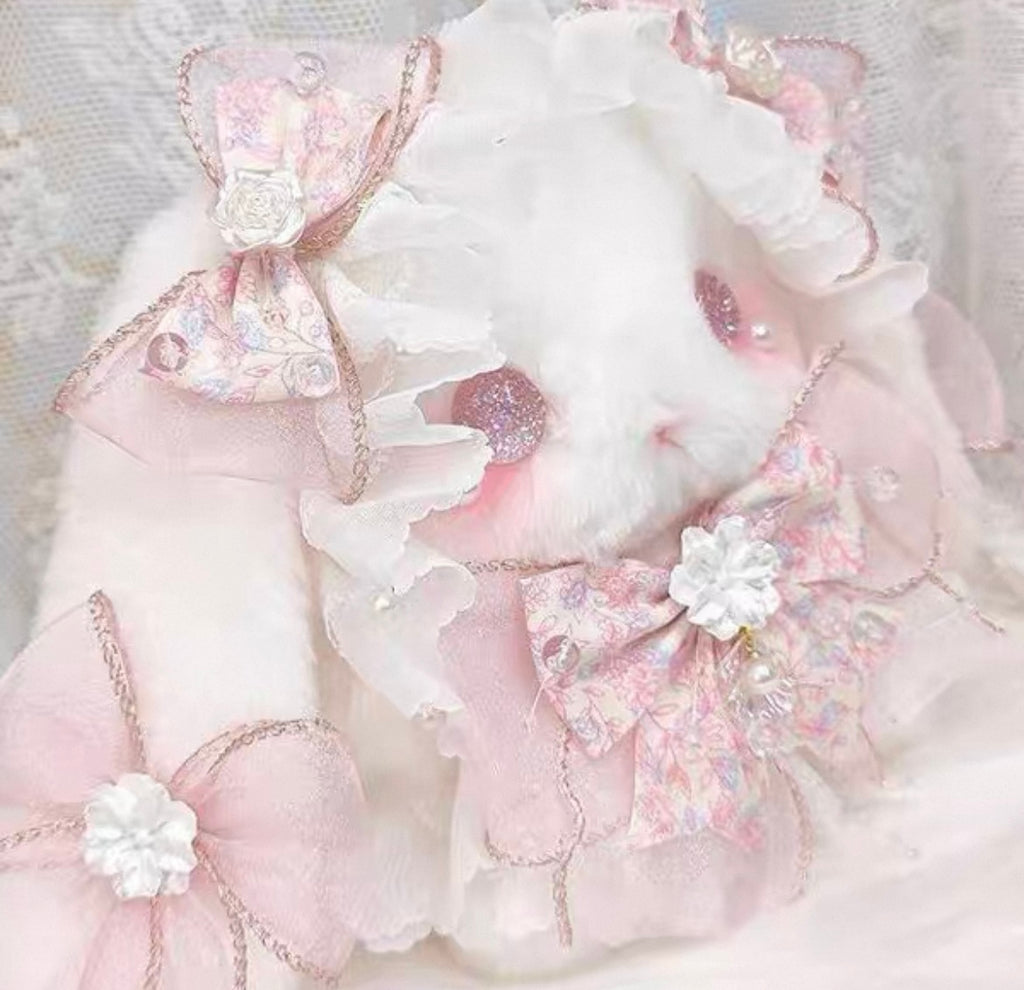 Imported Kawaii Lolita Plush Bunny Bag 🎀 Soft Girl Cute Doll Purse