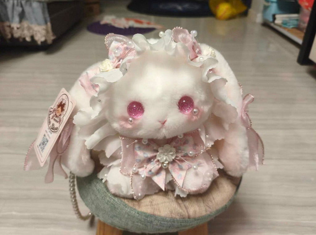 Imported Kawaii Lolita Plush Bunny Bag 🎀 Soft Girl Cute Doll Purse